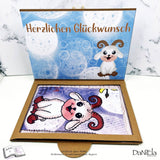 Plotterdatei Widder Willi mit Forsythie Sublimation, Digistamp, Digipaper ! - Sewando