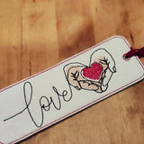 Stickdatei - Lesezeichen "Glaube - Liebe - Hoffnung"