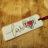 Stickdatei - Lesezeichen "Glaube - Liebe - Hoffnung"