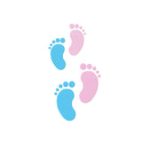 Stickdatei Kleine Füße - zwei Größen, 10x10 und 13x18, Mutterpass, UHeft, Baby, Kind, Fuß - Sewando
