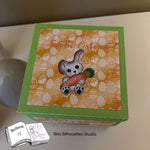 Plotterdatei Hase Hoppla, Sublimation, Drucken, Digistamp, Digipaper - Sewando