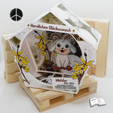Plotterdatei Widder Willi mit Forsythie Sublimation, Digistamp, Digipaper ! - Sewando
