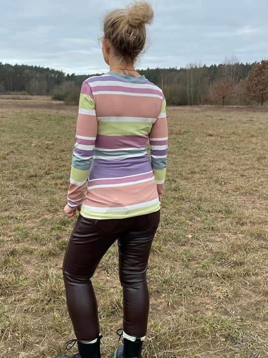 Schnittmuster Shirt Fran mit Wickeloptik Gr. 32-48 - Sewando