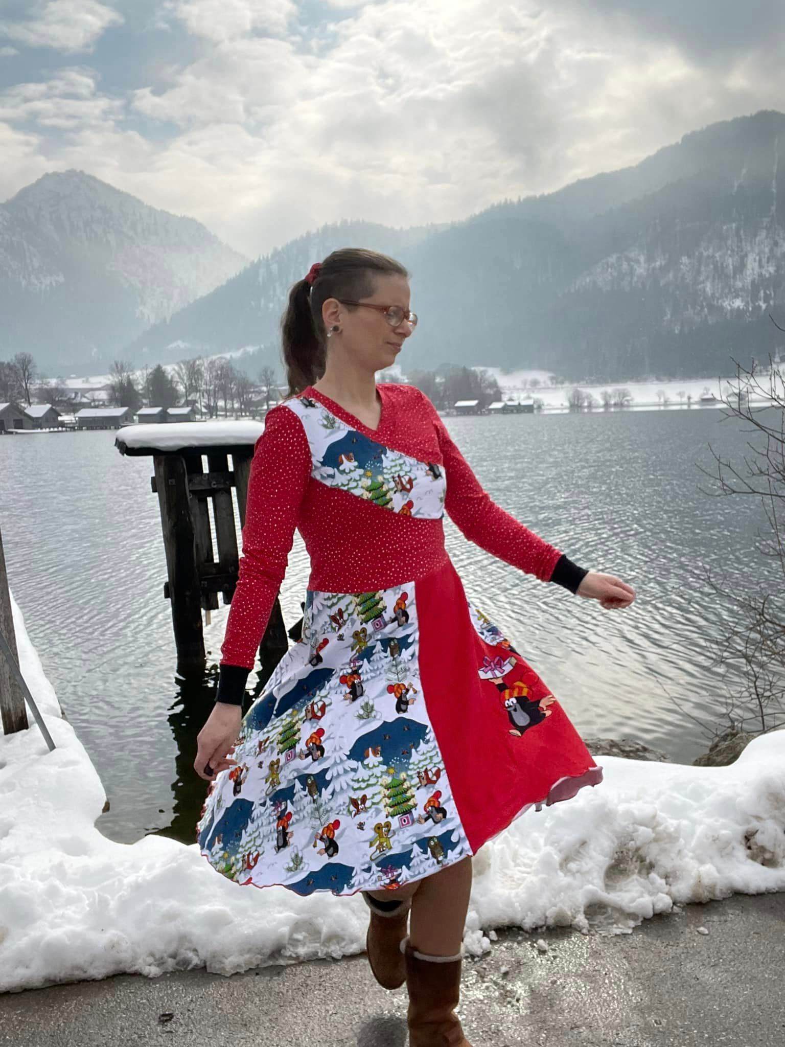 Schnittmuster Kleid für Damen mit Wickeloptik Francine Gr. 32-48 - Sewando