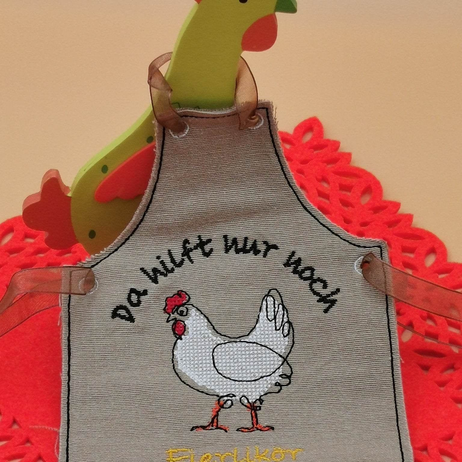 Stickdatei - ITH Mini-Flaschenschürzen Eierlikör (kleine Flaschen) - Sewando