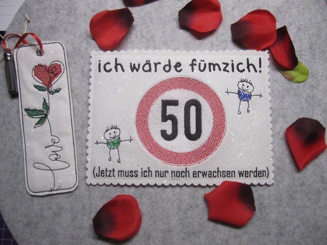 Stickdatei - Verkehrsschilder-Sprüche zum Geburtstag - Sewando