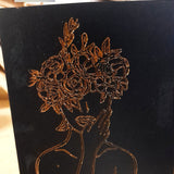 Plotterdatei Papier und Folie "Flower Woman" SVG, DXF und PNG