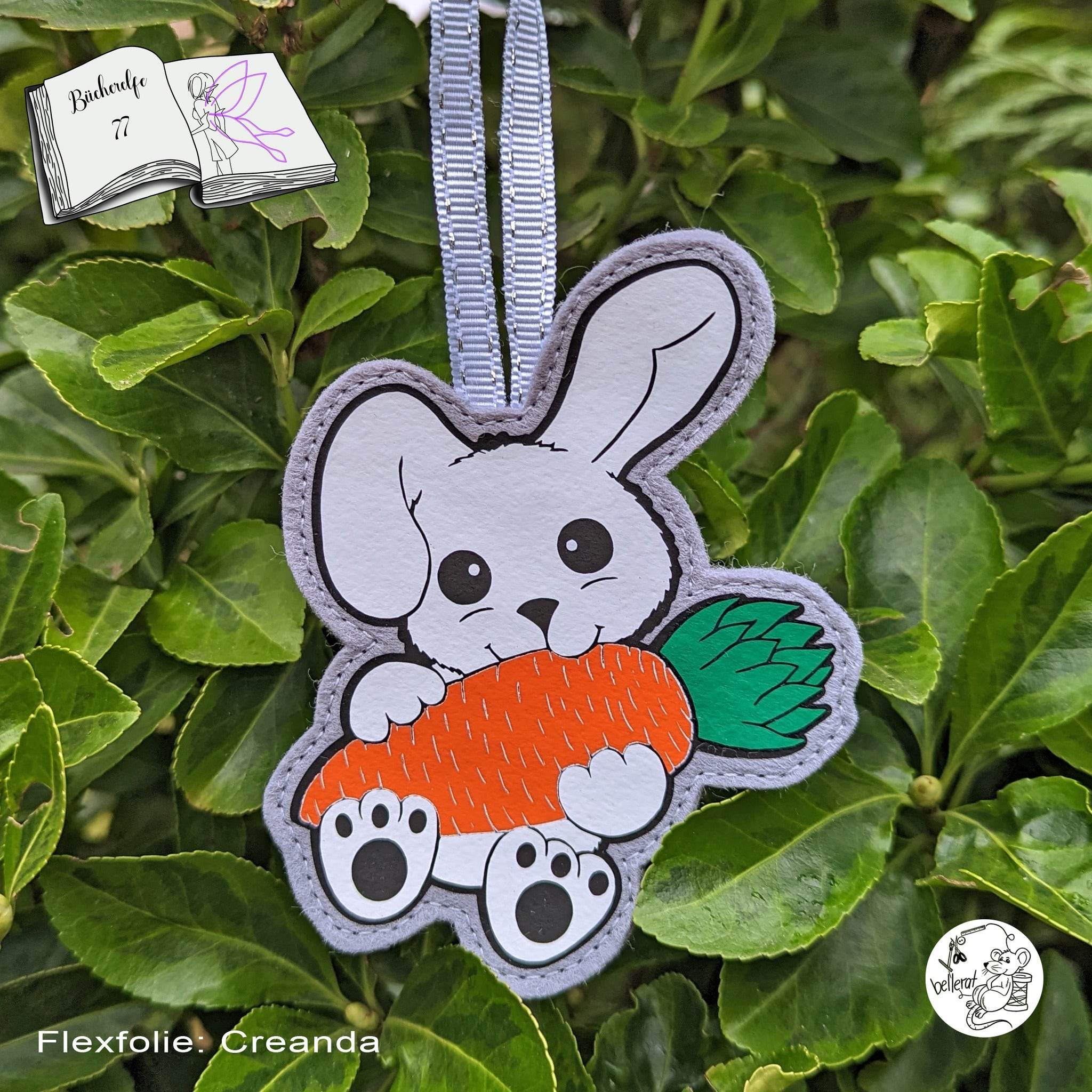 Digiset Hase Hoppla Plotterdatei, Sublimation, Digistamp, Digipaper - Sewando