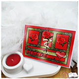 Digiset Rosenbanner Plotterdatei, Sublimation, Digistamp, Digipaper - Sewando