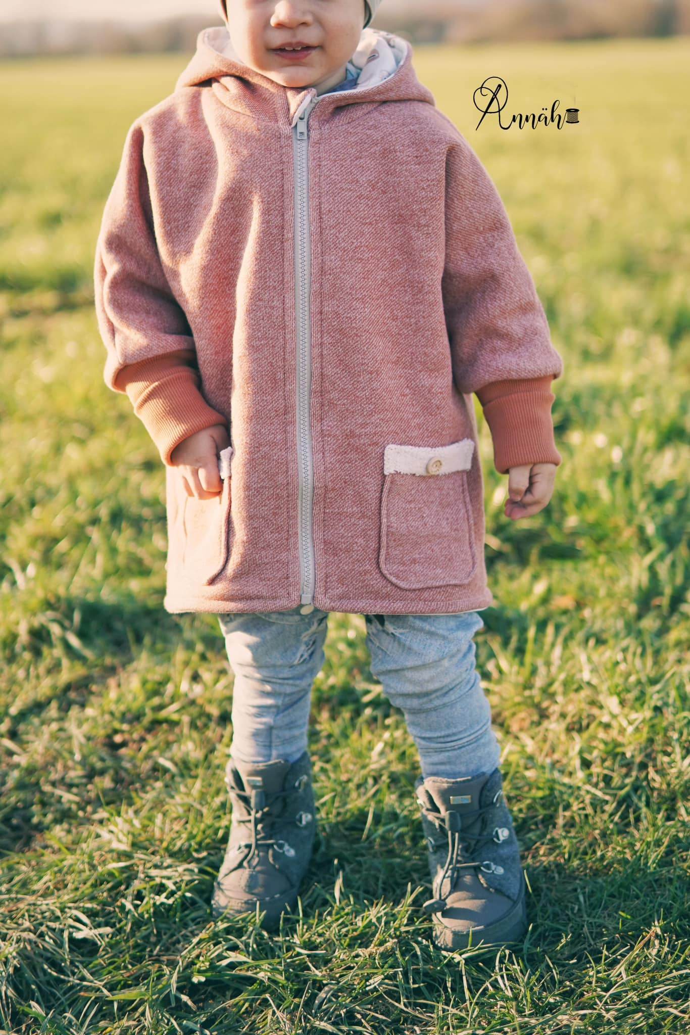 Schnittmuster Oversized Jacke Lio Gr. 68-140-inkl. Beamerdatei - Sewando