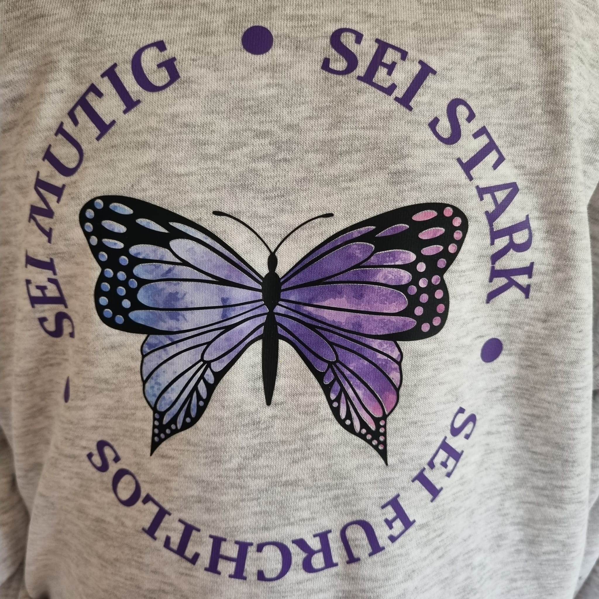 Schmetterling - sei mutig, sei stark, sei furchtlos- Plotterdatei - Sewando