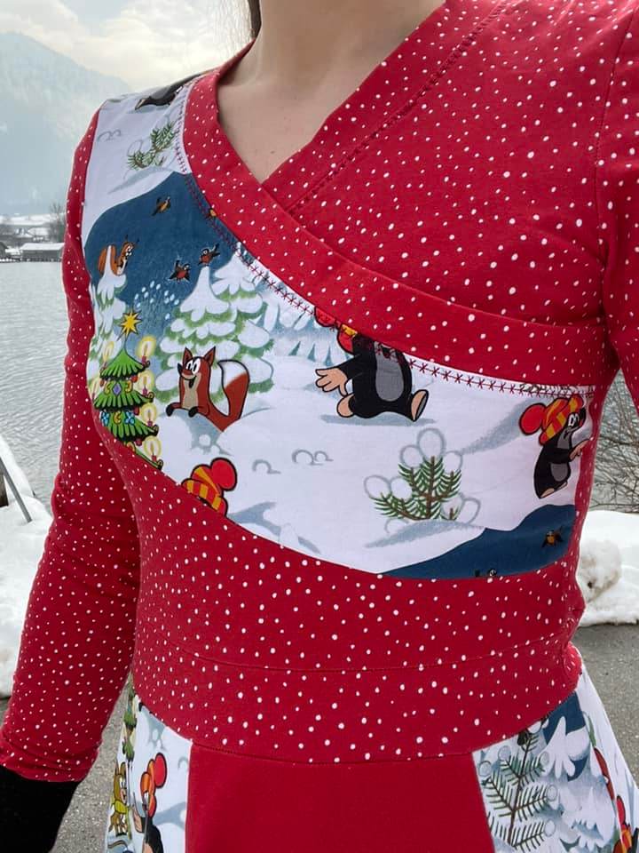 Schnittmuster Kleid für Damen mit Wickeloptik Francine Gr. 32-48 - Sewando
