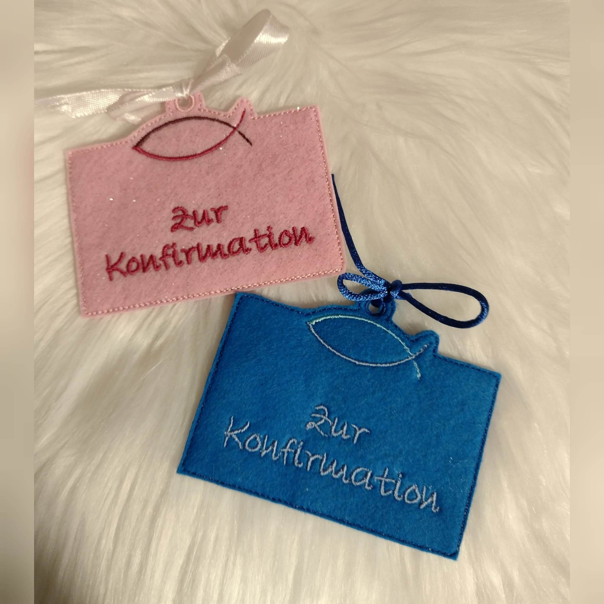 Stickdatei - Geldgeschenk / Gutschein-Etui Fisch ICHTHYS - Sewando