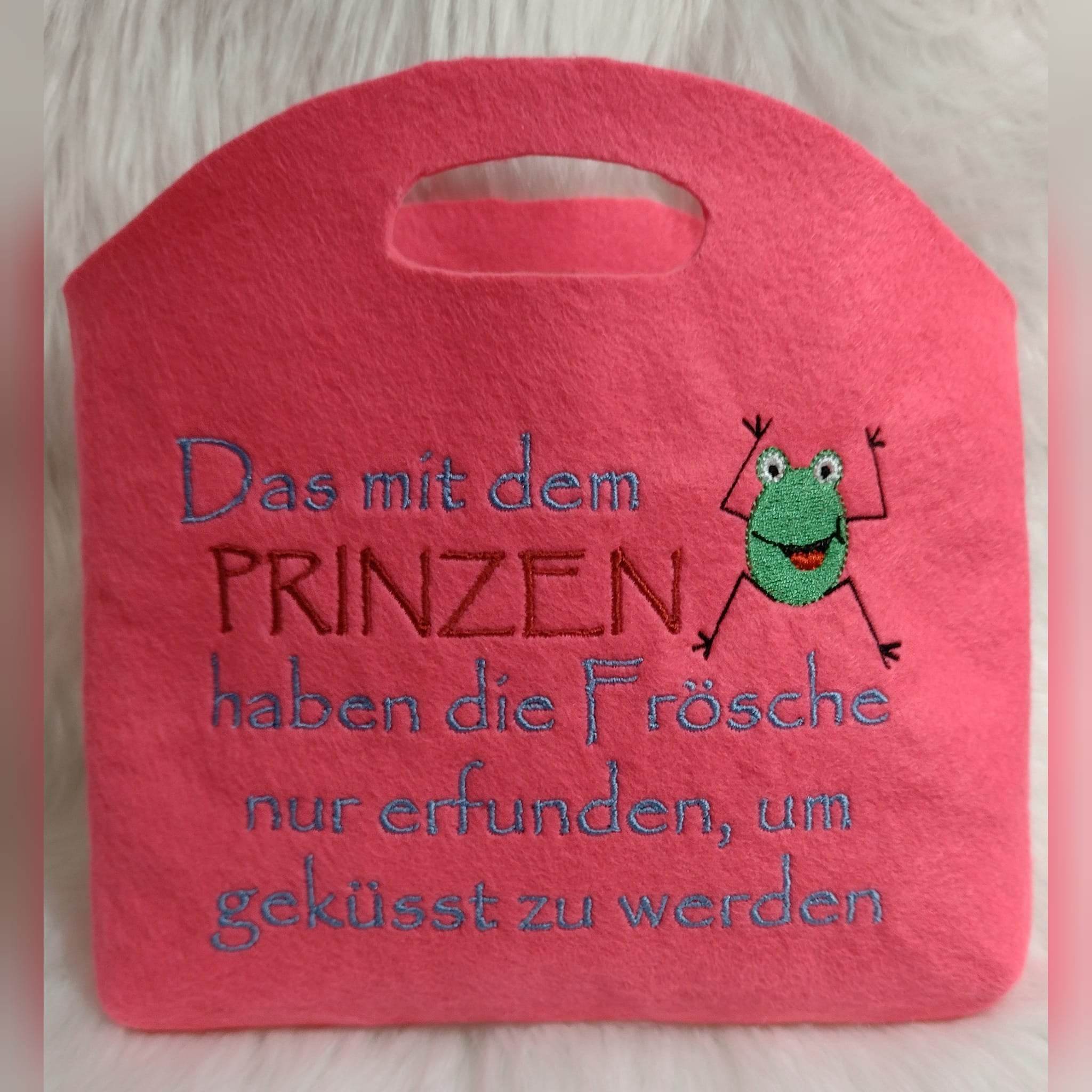 Stickdatei - Das mit dem Prinzen haben die Frösche nur erfunden... - Sewando