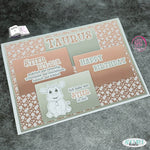 Digiset Stier Hugo mit Maiglöckchen Plotterdatei, Sublimation, Digistamp, Digipaper - Sewando