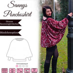 Sannys Ponchoshirt – Gr 32-64 – EBook und Nähanleitung - Sewando
