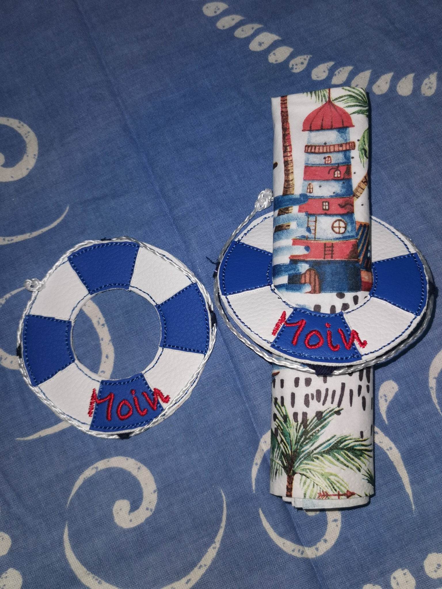 Stickdatei - Serviettenring Rettungsring - Sewando