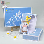 Plotterdatei Widder Willi mit Forsythie Sublimation, Digistamp, Digipaper ! - Sewando