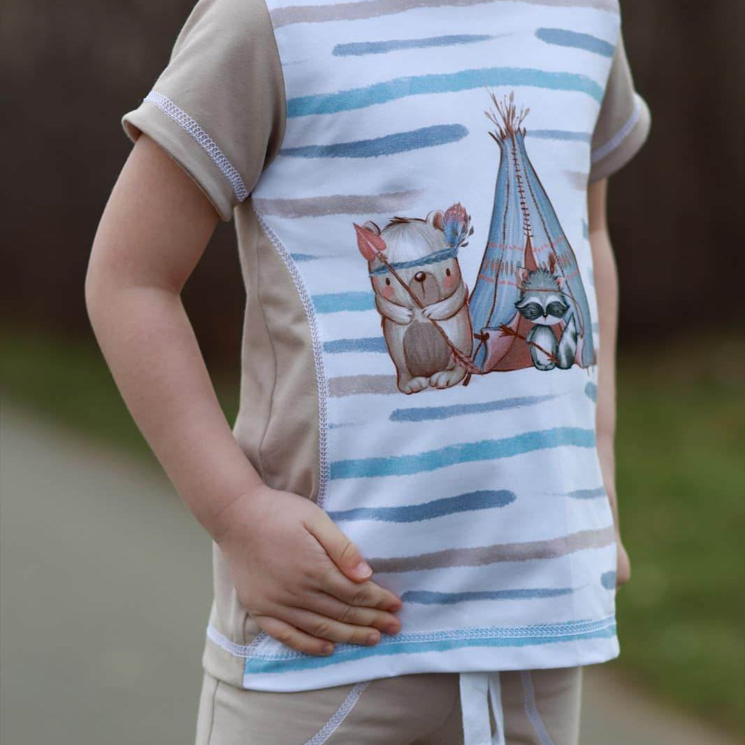T-Shirt und Langarmshirt JONAS Gr. 116 - 158 inkl. A0 - Sewando