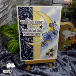 Digiset Blumenmond, Digistamp, Digipaper, Plotterdatei, Sublimation, Druck - Sewando