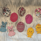 Stickdatei Ostern Anhänger In the Hoop, Hase, Osterei, Baumbehang 333 - Sewando