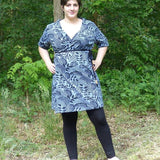 Wickelkleid Damen Gr. 36-50
