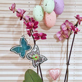 6x Stickdatei "Deko Falter" ITH Schmetterling mit Applikation