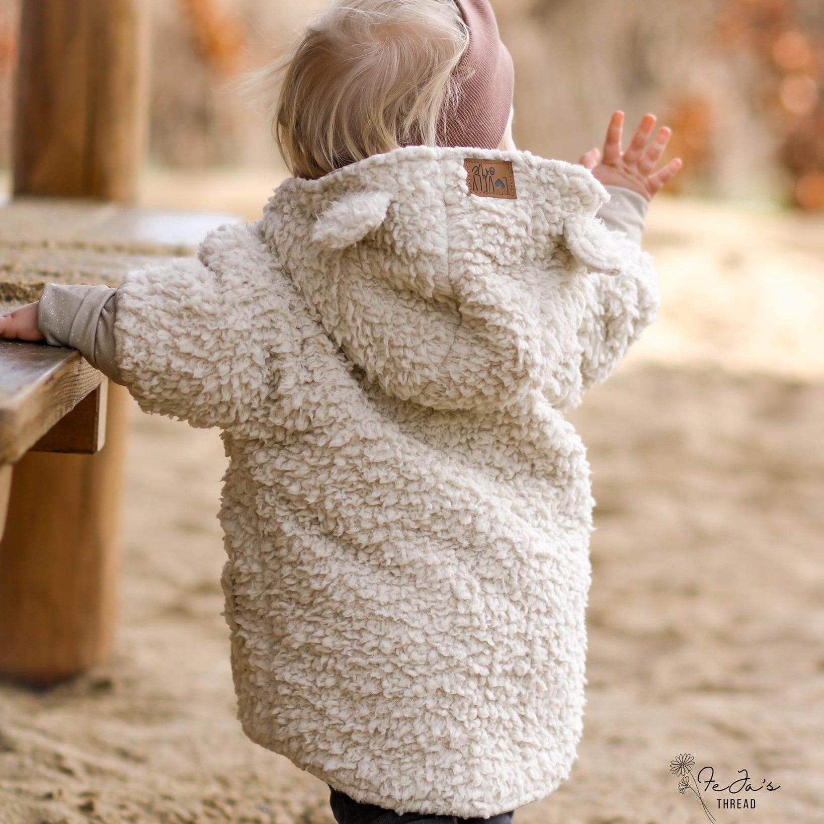 Schnittmuster Oversized Jacke Lio Gr. 68-140-inkl. Beamerdatei - Sewando