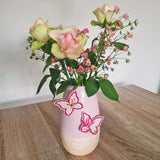 6x Stickdatei "Deko Falter" ITH Schmetterling mit Applikation