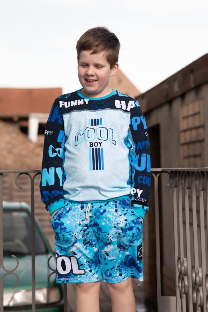 Sweatie Sweatpullover mit coolen Teilungen und Taschen - C: Familien-Sparpaket für 69cm-140cm Körpergröße - Sewando