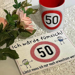 Stickdatei - Verkehrsschilder-Sprüche zum Geburtstag - Sewando