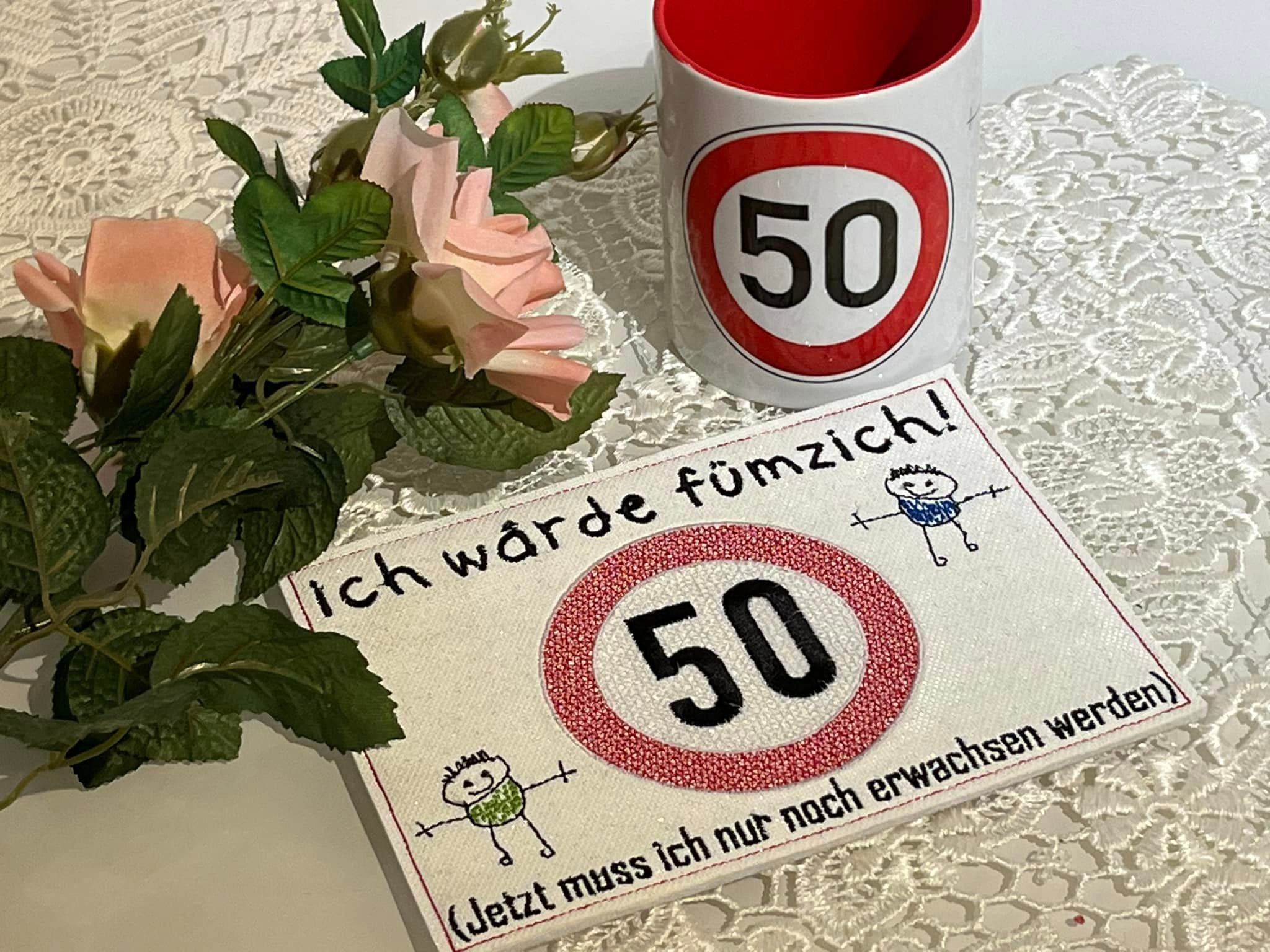 Stickdatei - Verkehrsschilder-Sprüche zum Geburtstag - Sewando