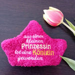 7x Stickdatei ITH Kronenkissen Prinzessin - Sewando