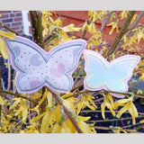 6x Stickdatei "Deko Falter" ITH Schmetterling mit Applikation