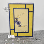 Digiset Blumenmond, Digistamp, Digipaper, Plotterdatei, Sublimation, Druck - Sewando