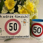 Stickdatei - Verkehrsschilder-Sprüche zum Geburtstag - Sewando