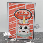 Digiset Unicorncake Plotterdatei, Sublimation, Digistamp, Digipaper ! - Sewando