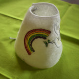 Stickdatei - Lampenschirm "Taube & Regenbogen"