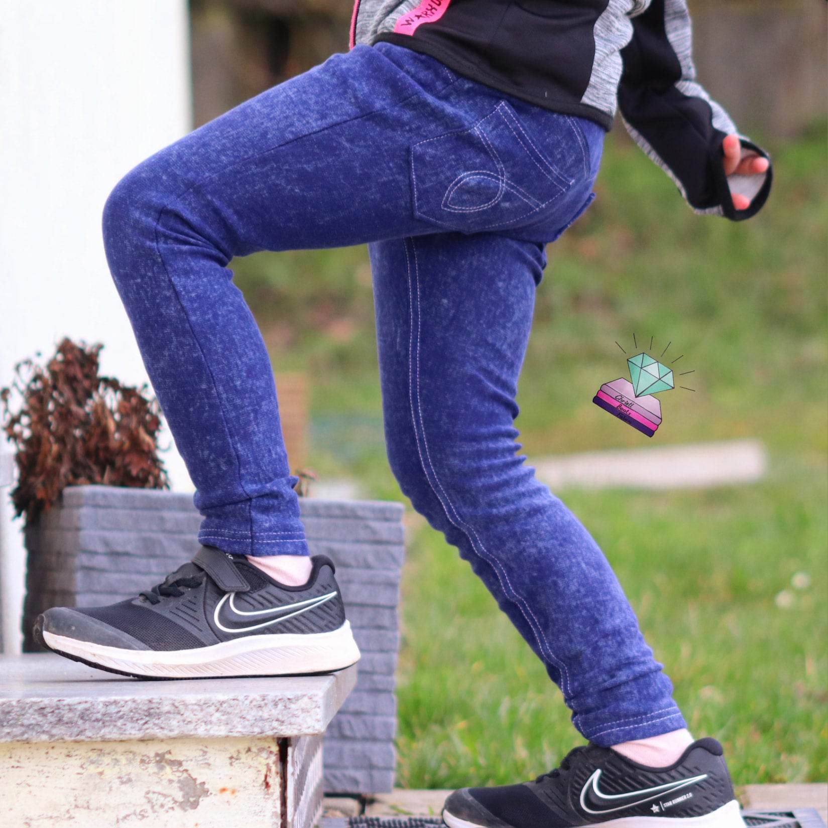Schnittmuster Jeggings Stacey für Kinder Gr. 80-164 - Sewando