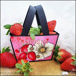 Digiset Erdbeere, Digistamp, Digipaper, Plotterdatei, Sublimation, Druck - Sewando