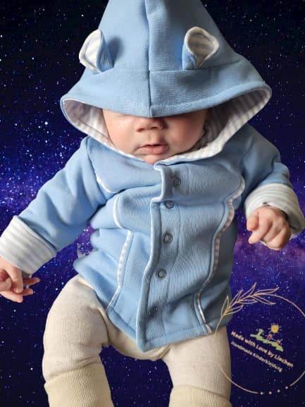 Babyjacke Zuckermäuschen Gr. 62 - 104 inkl. A0 - Sewando