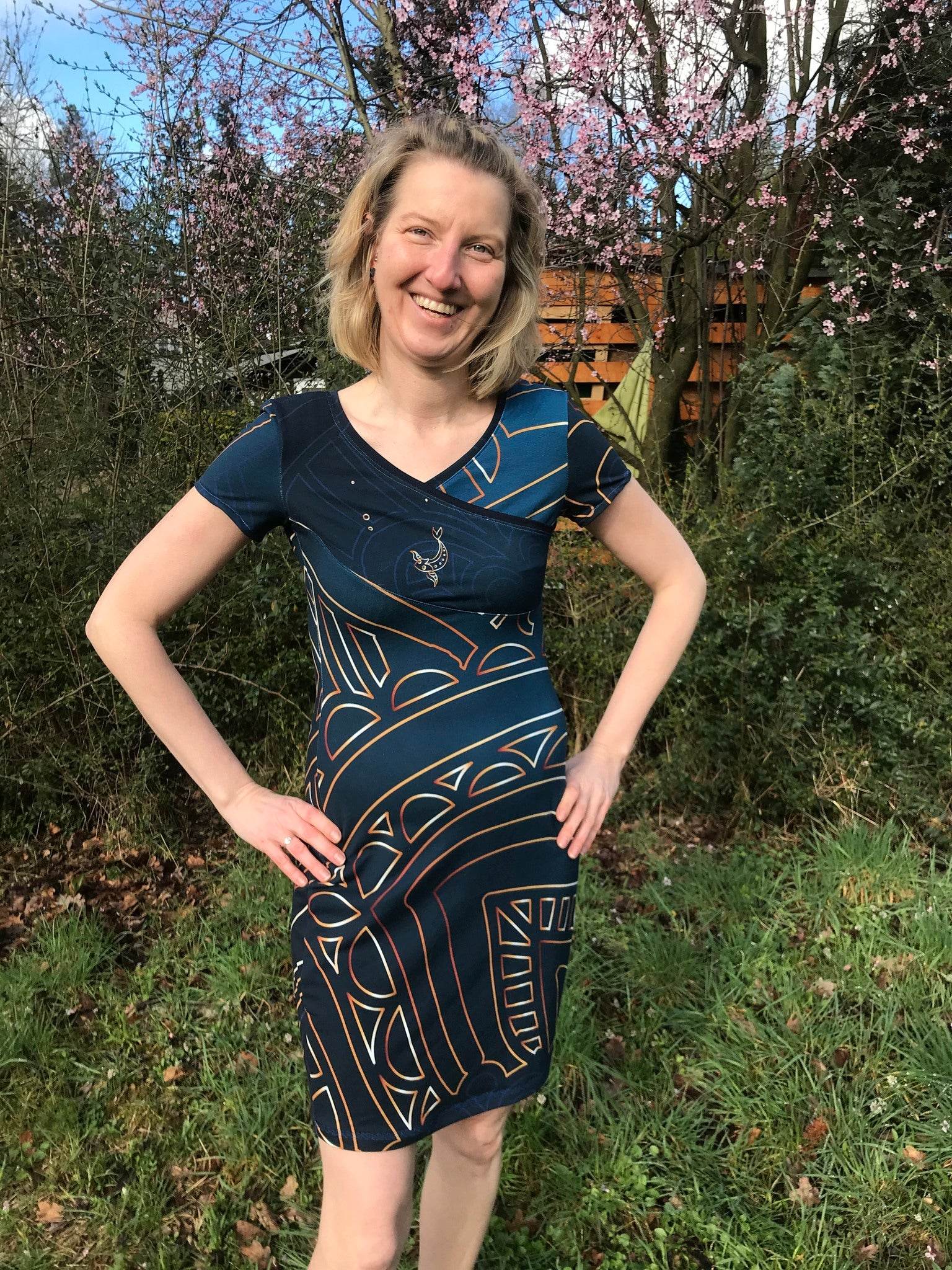 Schnittmuster Kleid für Damen mit Wickeloptik Francine Gr. 32-48 - Sewando