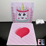 Digiset Unicorncake Plotterdatei, Sublimation, Digistamp, Digipaper ! - Sewando