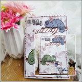Digiset "Bill, das Chamäleon" Digipaper, Digistamp