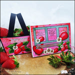Digiset Erdbeere, Digistamp, Digipaper, Plotterdatei, Sublimation, Druck - Sewando