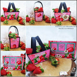 Digiset Erdbeere, Digistamp, Digipaper, Plotterdatei, Sublimation, Druck - Sewando