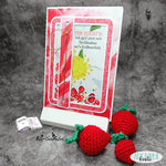 Digiset Erdbeere, Digistamp, Digipaper, Plotterdatei, Sublimation, Druck - Sewando