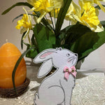 Stickdatei - ITH Blumenstecker Hase 13x18 cm - Sewando
