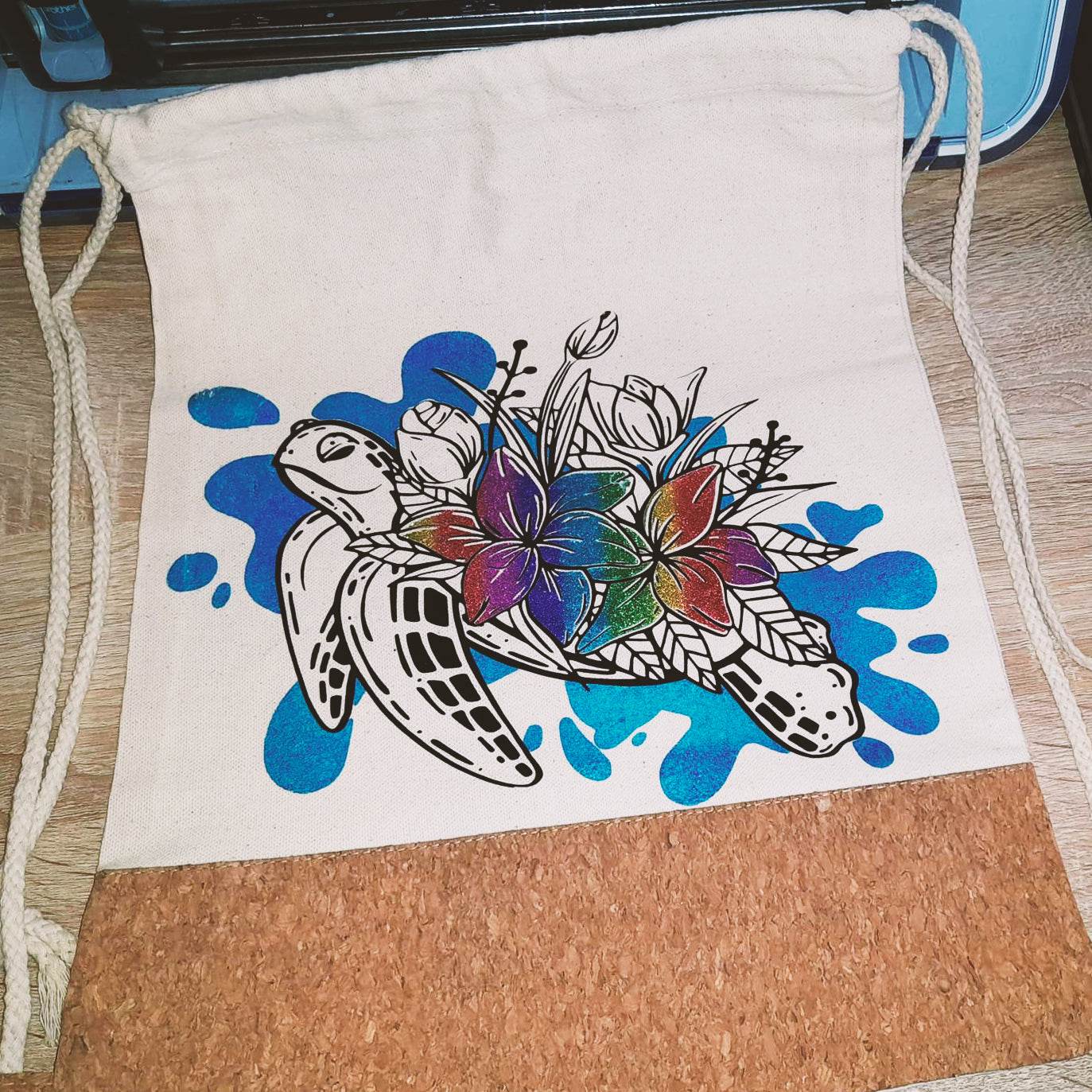 Plotterdatei Flower Turtle - Sewando