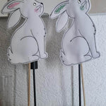 Stickdatei - ITH Blumenstecker Hase 13x18 cm - Sewando